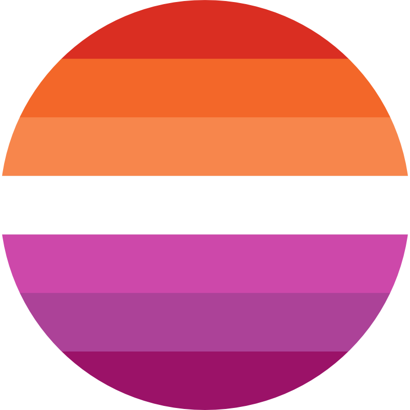 sunset lesbian pride flag