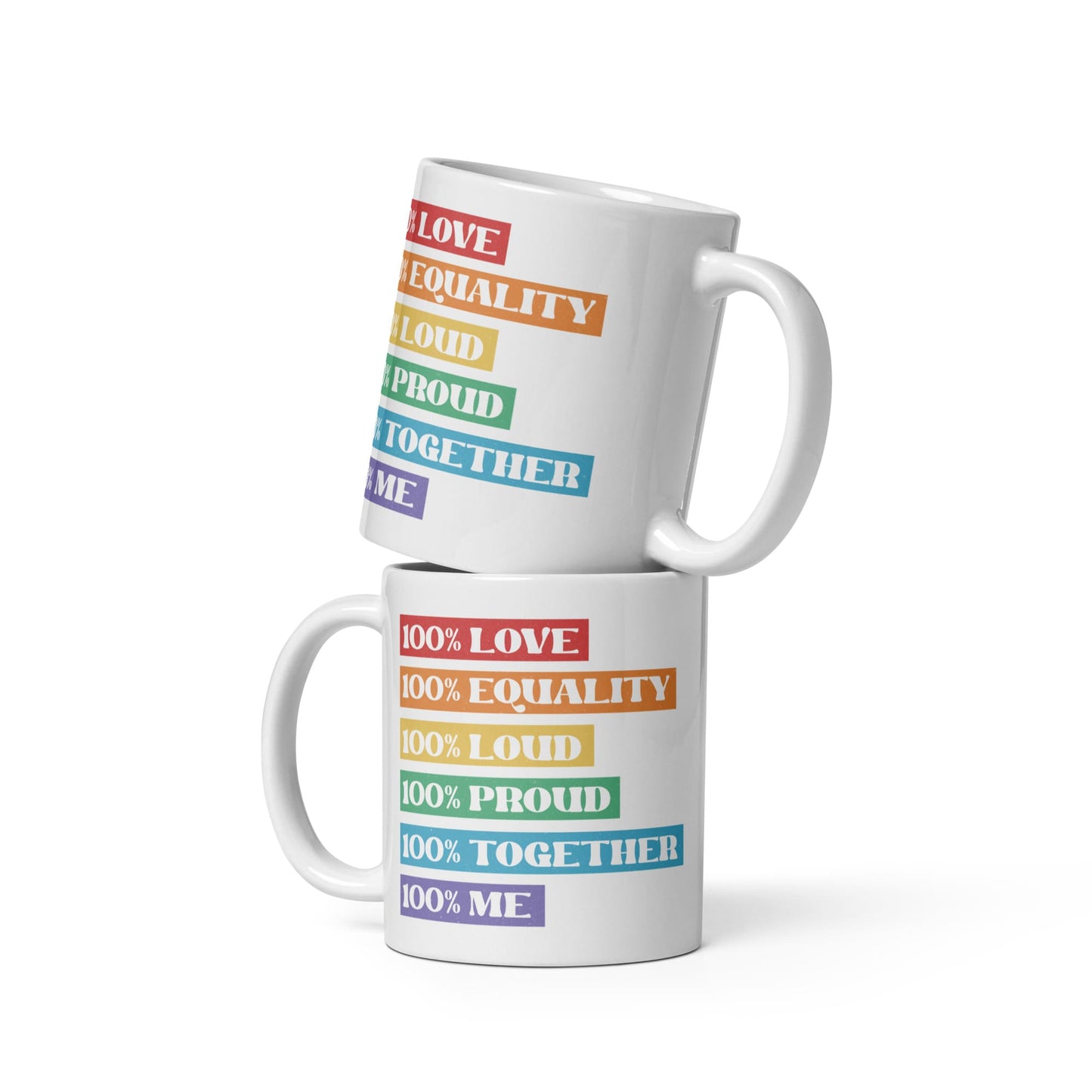 LGBTQ pride mug, LGBT awareness coffee or tea mug both sides