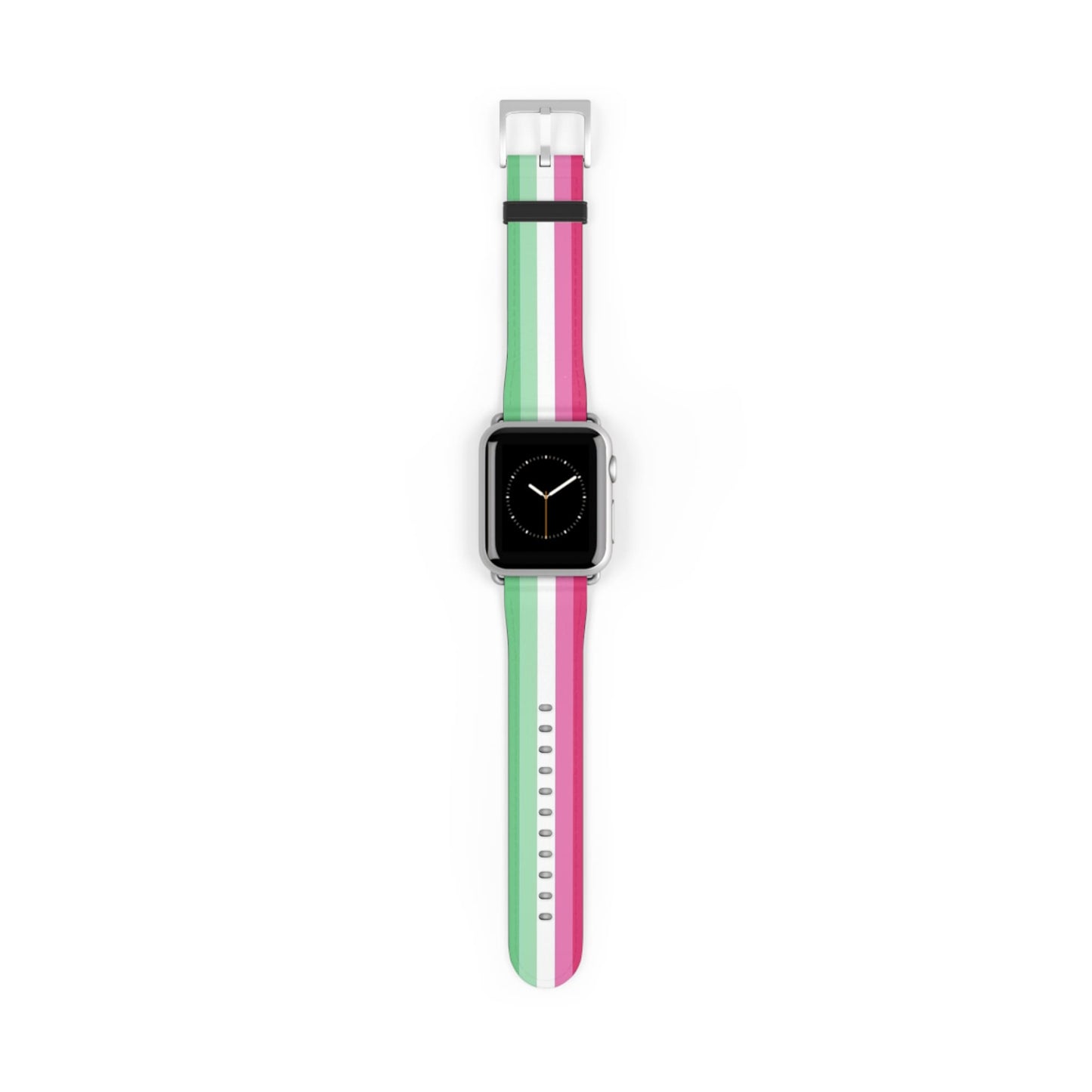Abrosexual watch band for Apple iwatch, silver