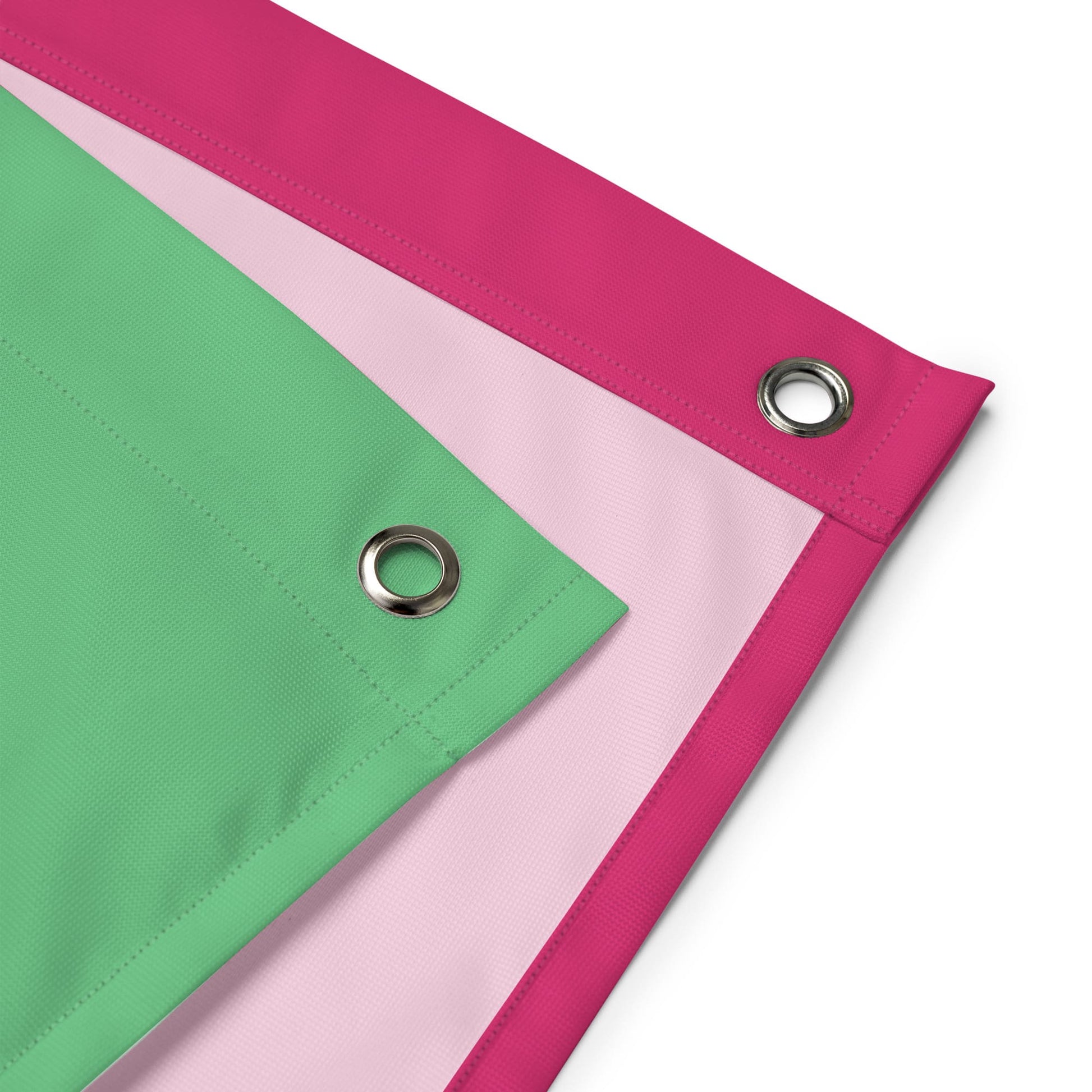 Abrosexual flag wall tapestry, detail grommets