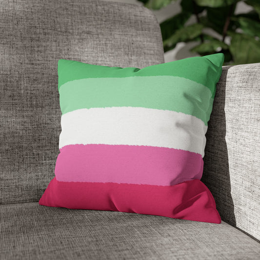 abrosexual pillow on sofa