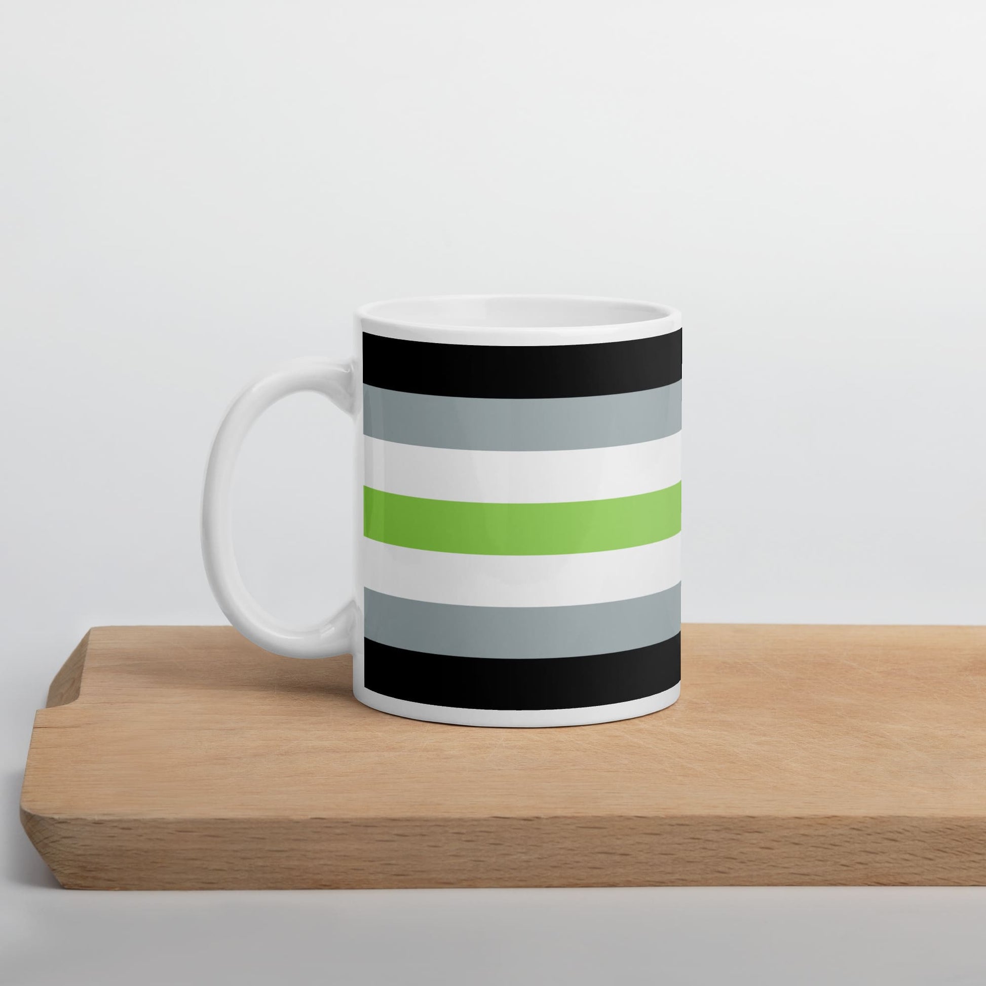 agender coffee mug on table