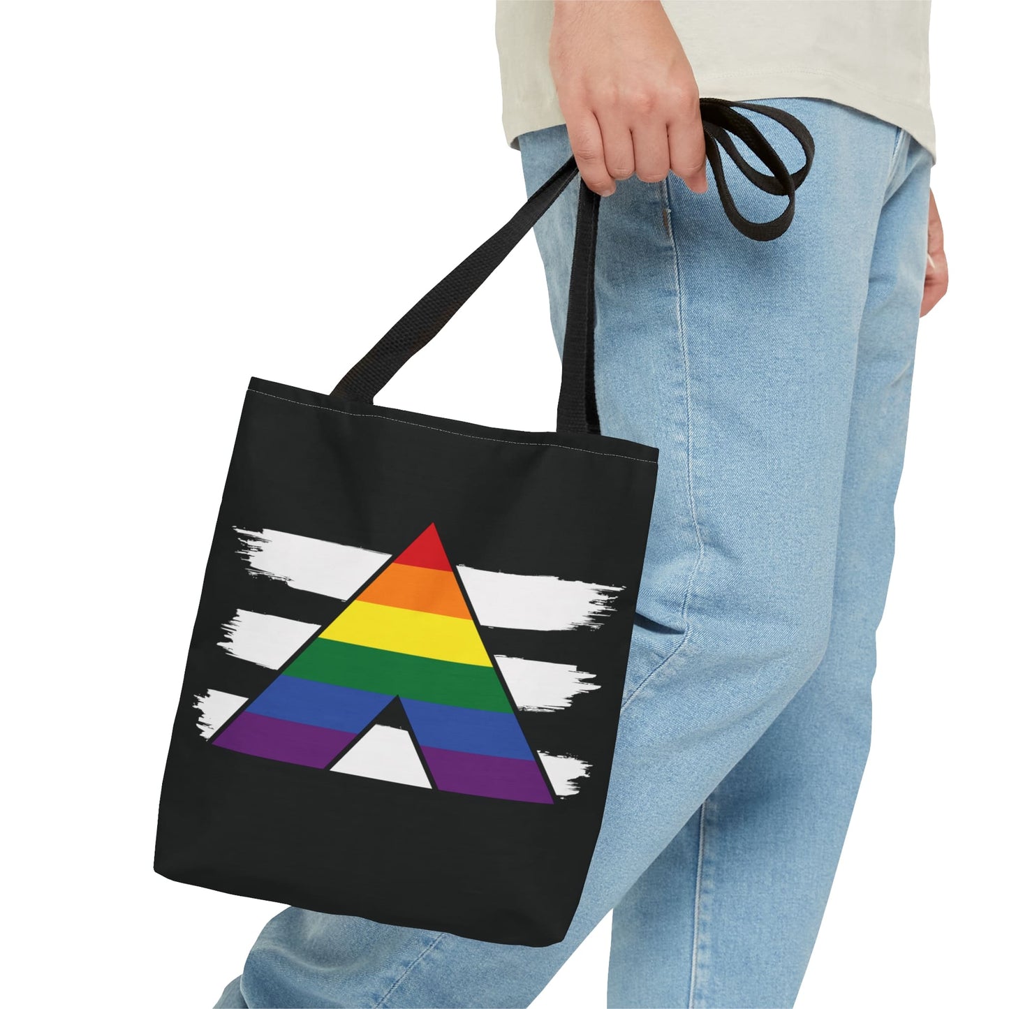 LGBTQ ally pride tote bag, small
