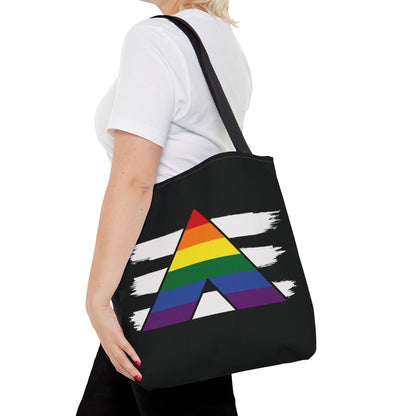 LGBTQ ally pride tote bag, medium