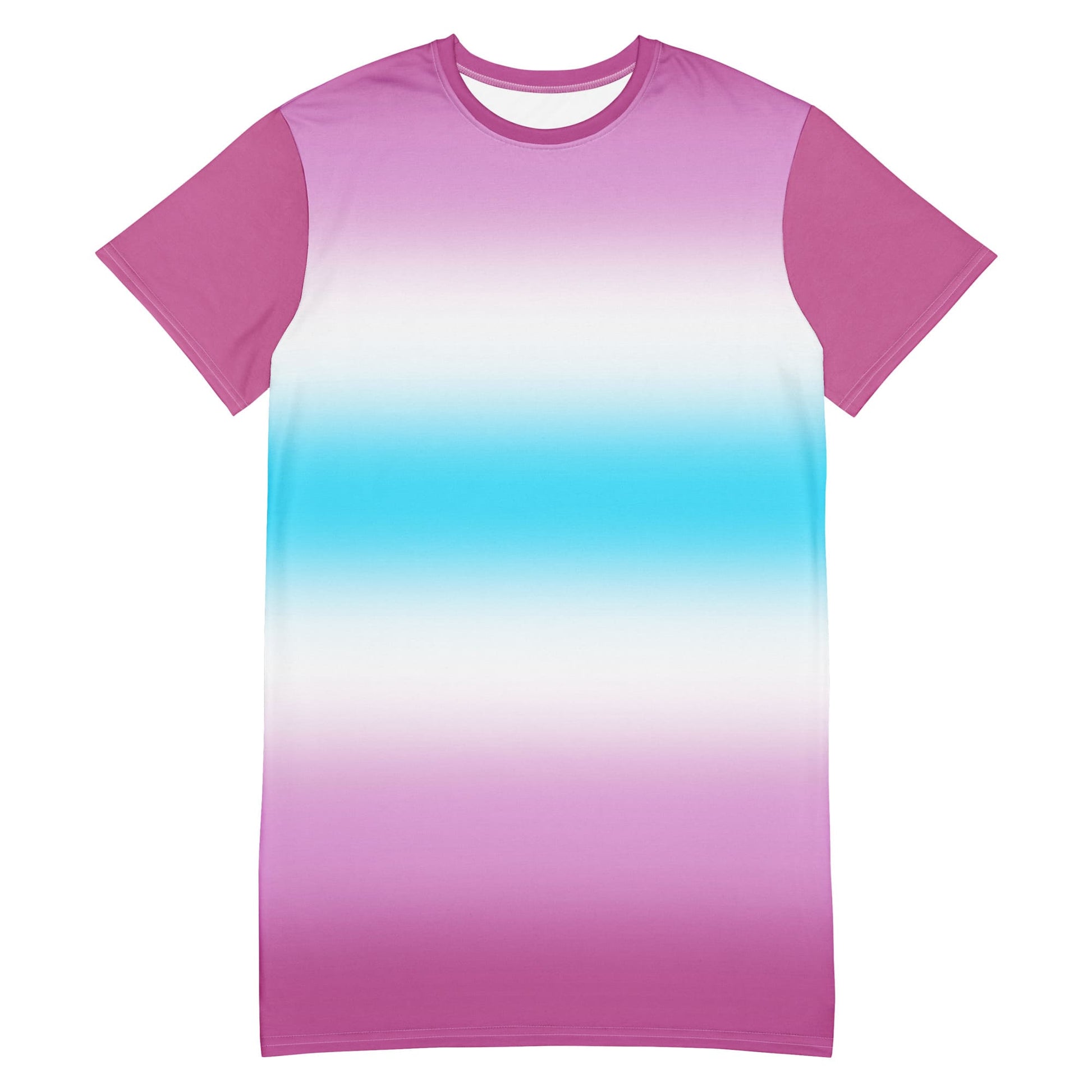 femboy tshirt dress, cute angel wings on the back, flatlay front