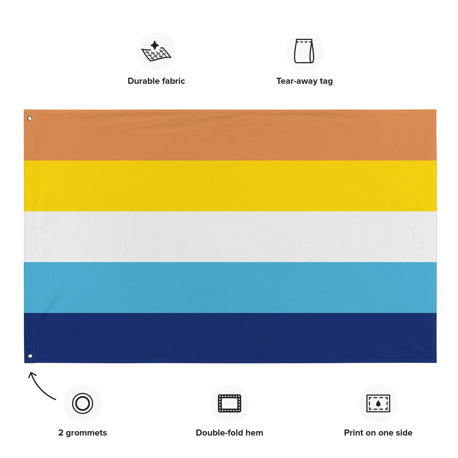 Aroace flag wall tapestry, properties