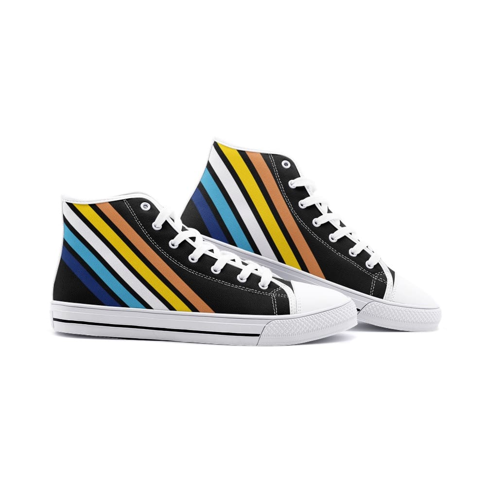 aroace shoes, subtle aro ace sneakers, white