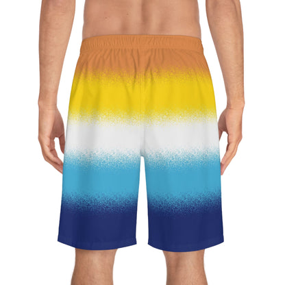 aroace swim shorts, back