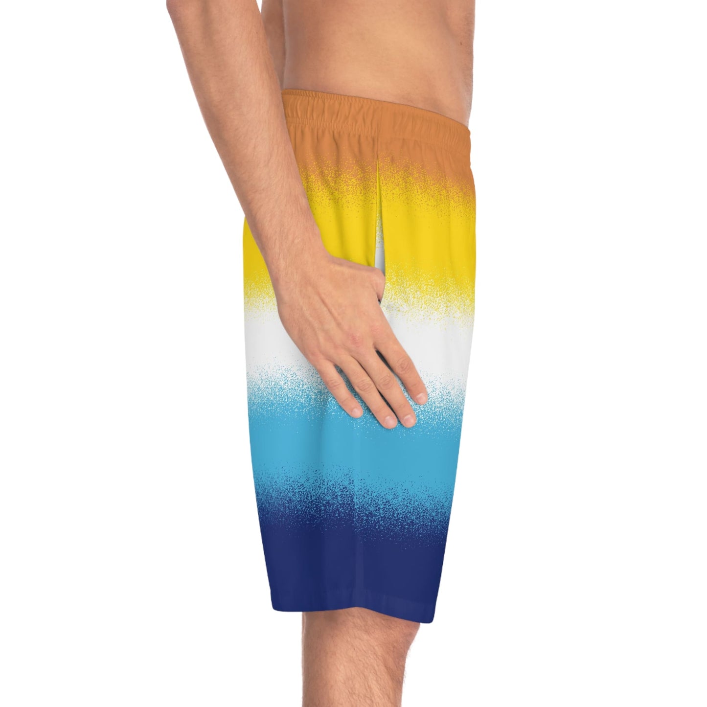 aroace swim shorts, right