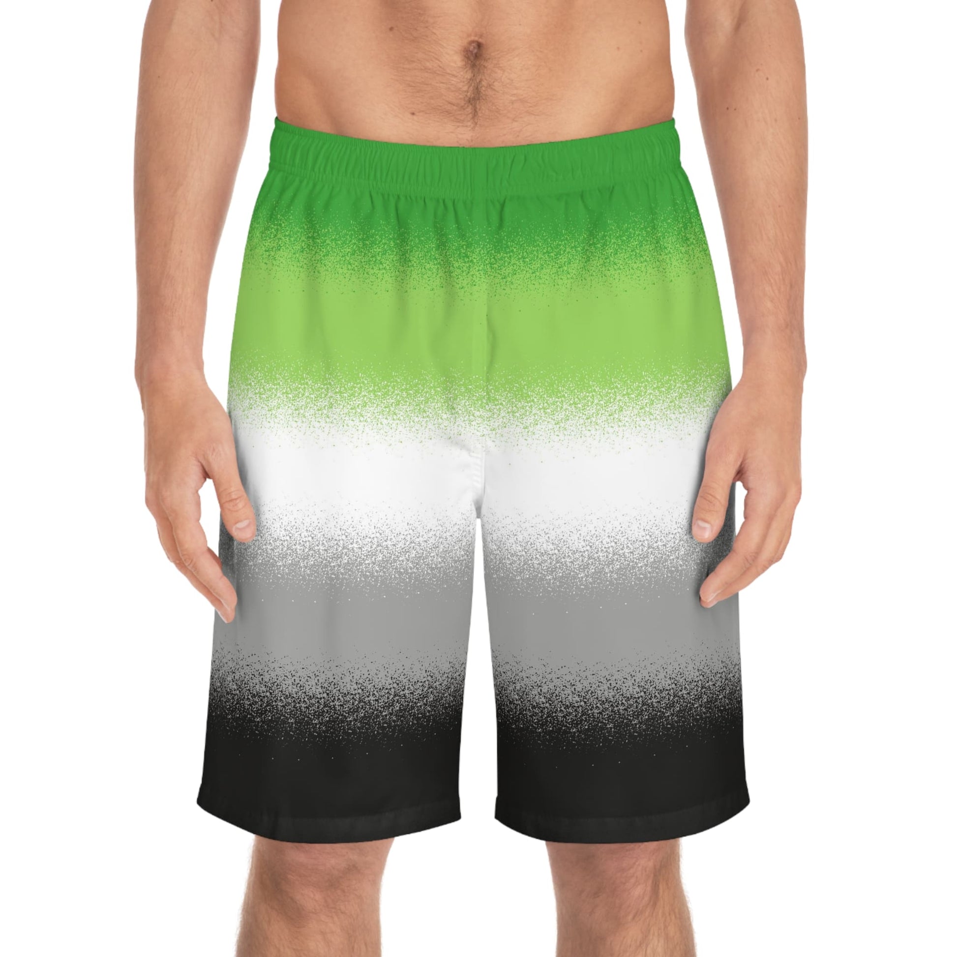 aromantic swim shorts, front