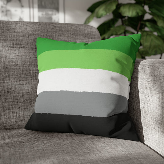 aromantic pillow on sofa