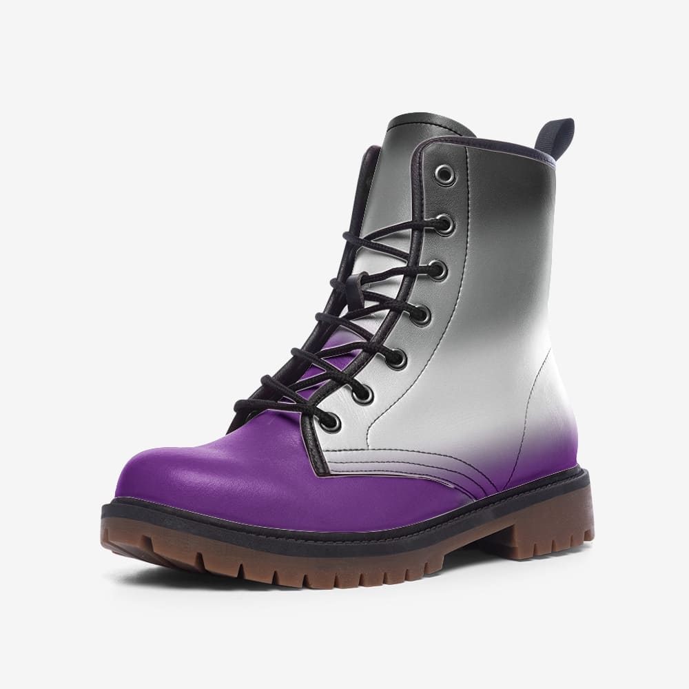 asexual shoes, ace pride combat boots