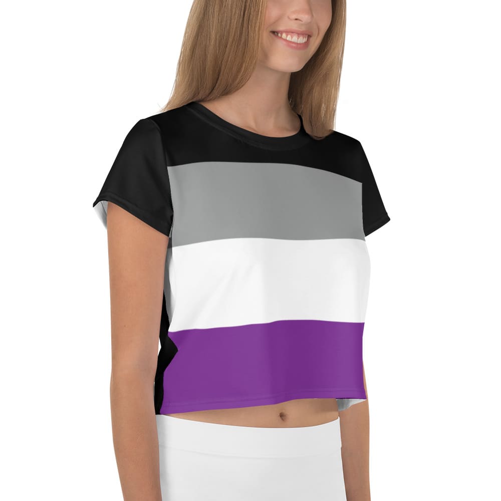 asexual crop top, model 1 right
