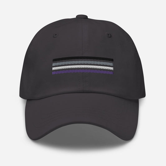 asexual hat, ace pride flag embroidered cap
