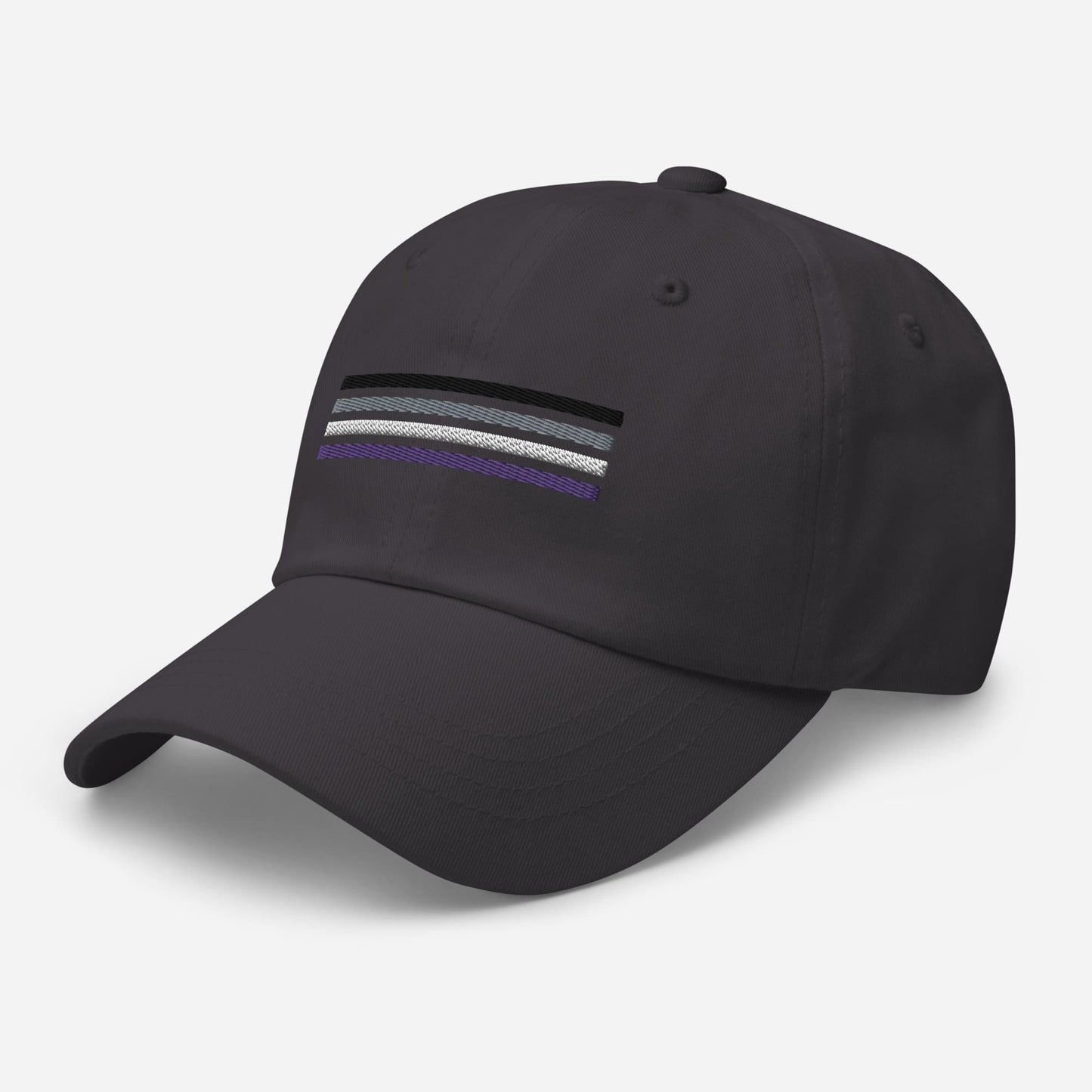 asexual hat, ace pride flag embroidered cap, right
