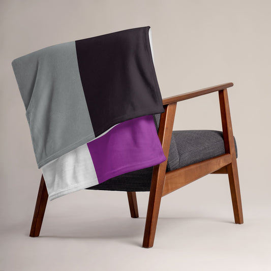 asexual blanket on chair