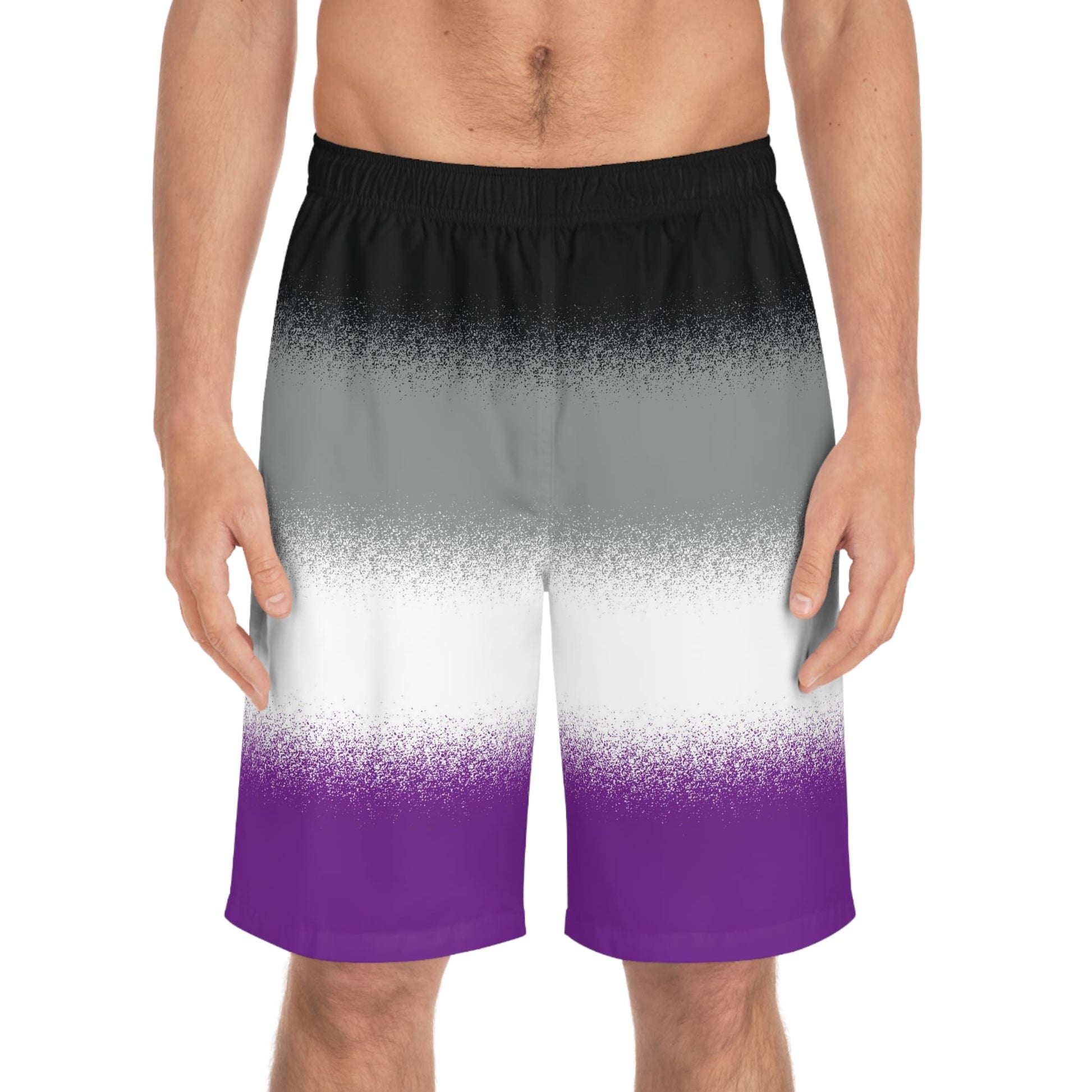 asexual swim shorts, front