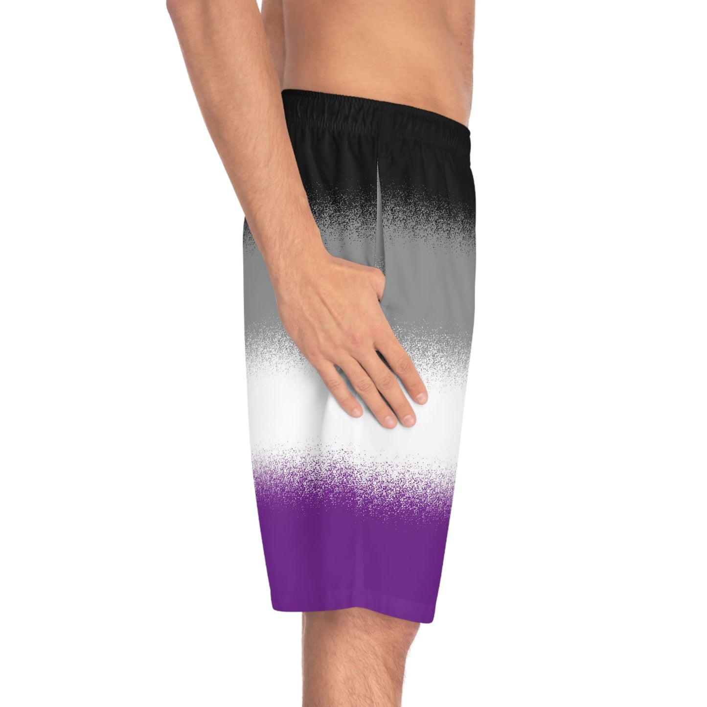 asexual swim shorts, left