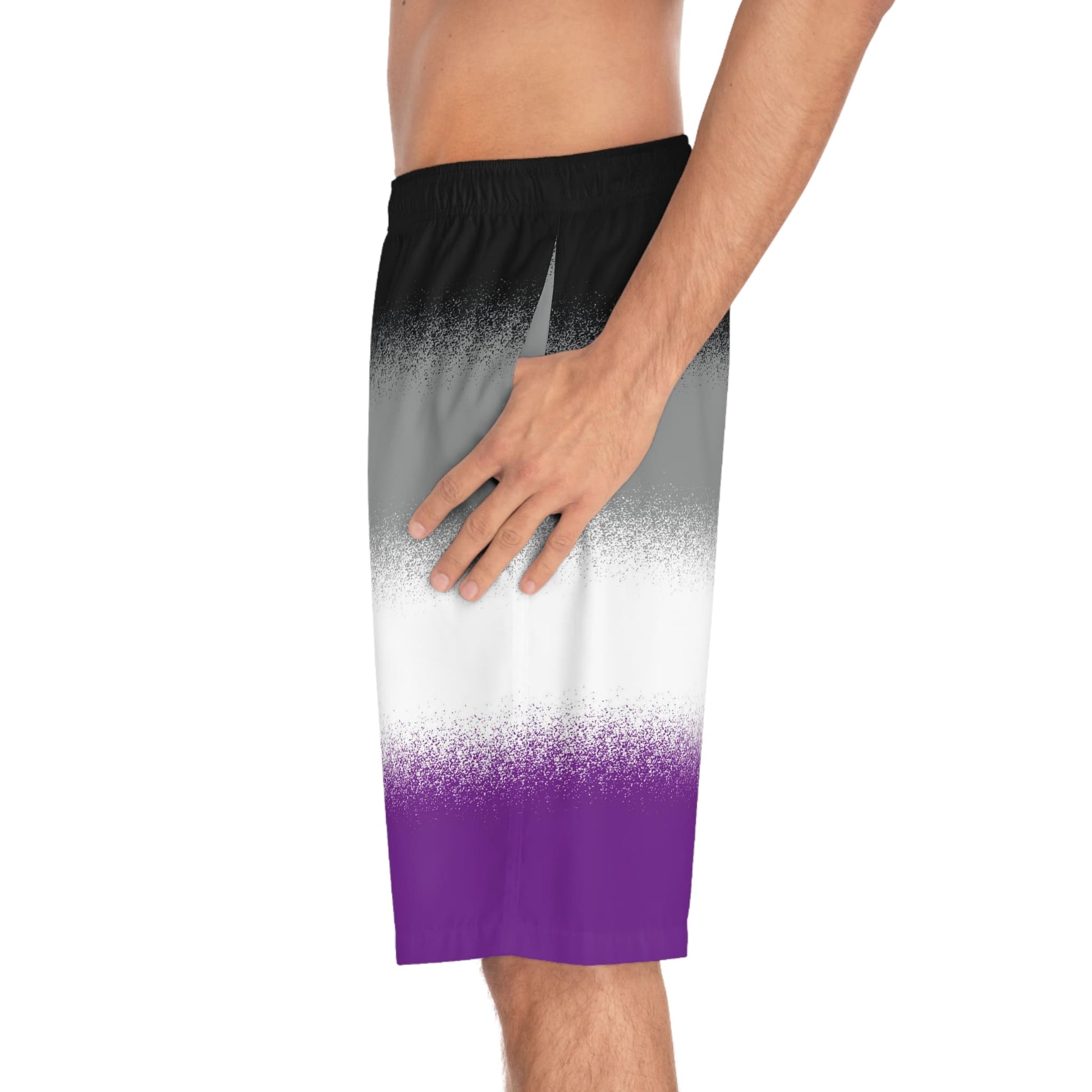 asexual swim shorts, right