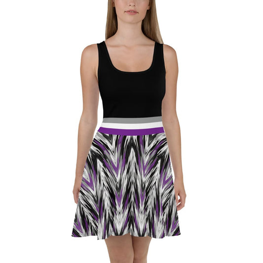 asexual dress, subtle ace pride clothing, front