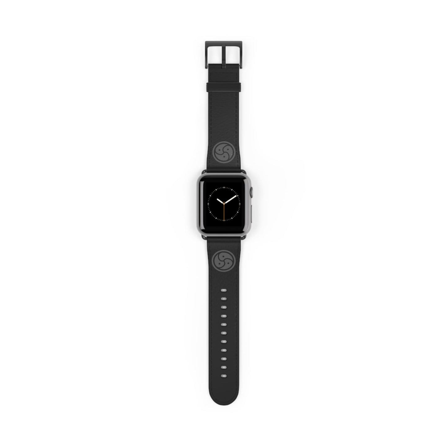 BDSM triskelion symbol apple watch band, black