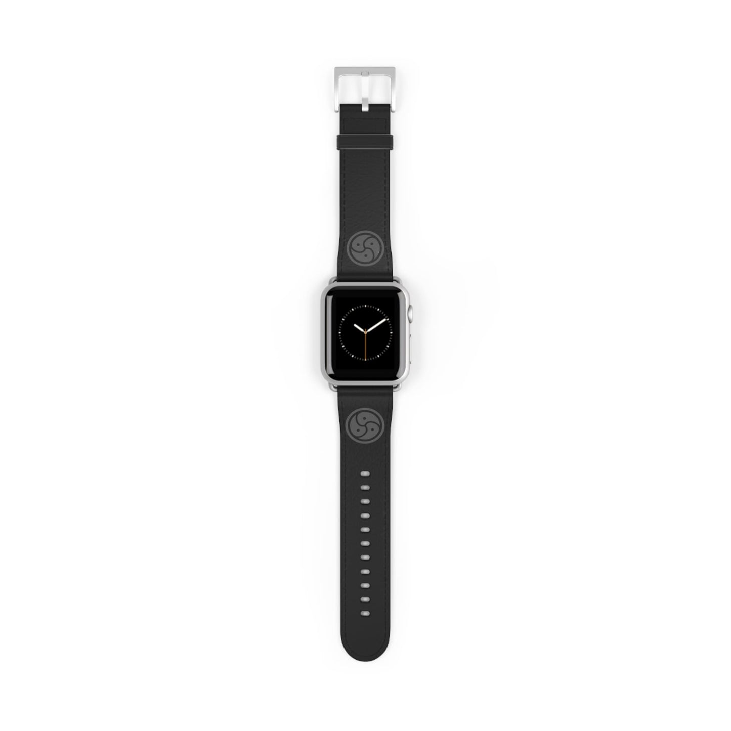 BDSM triskelion symbol apple watch band, silver
