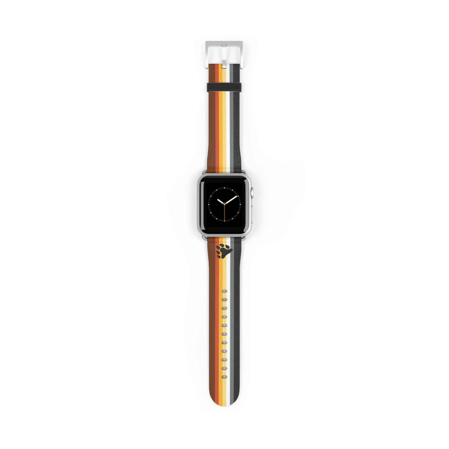 bear pride watch band for Apple iwatch, silver