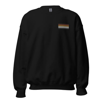 bear pride sweatshirt, subtle gay bear flag embroidered pocket design sweater, hang