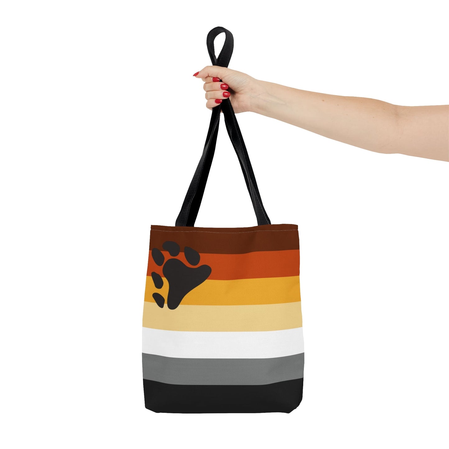 bear pride flag tote bag, small