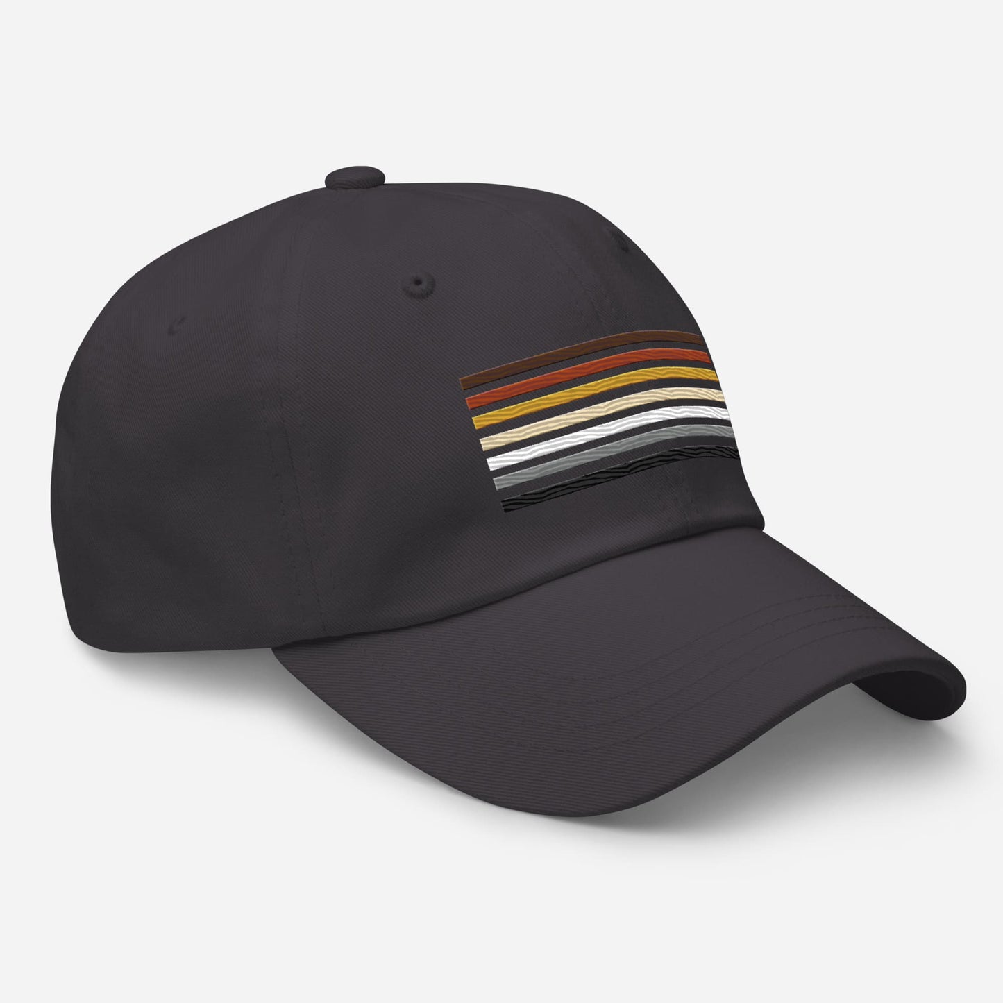 Bear pride hat, gay bear flag embroidered cap, right