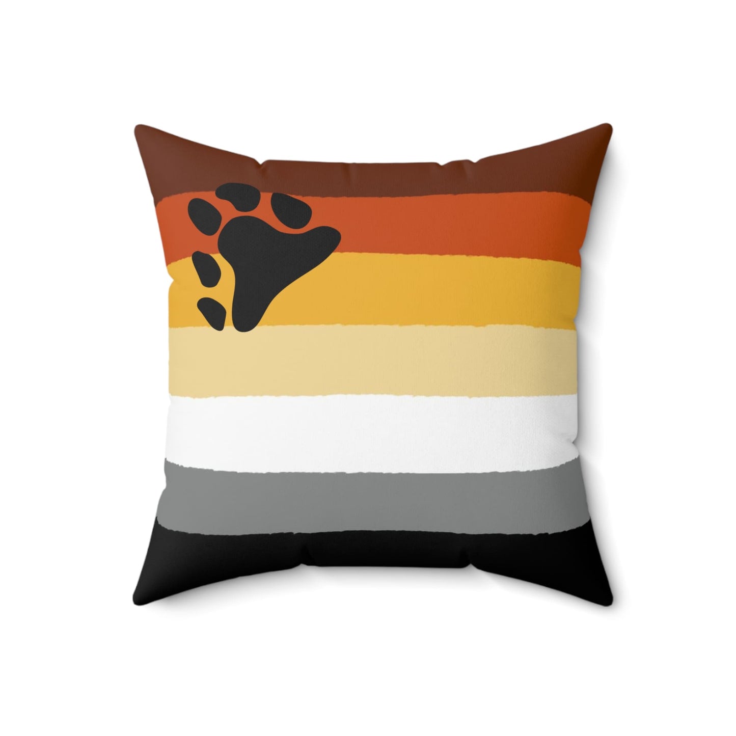bear pride pillow flatlay