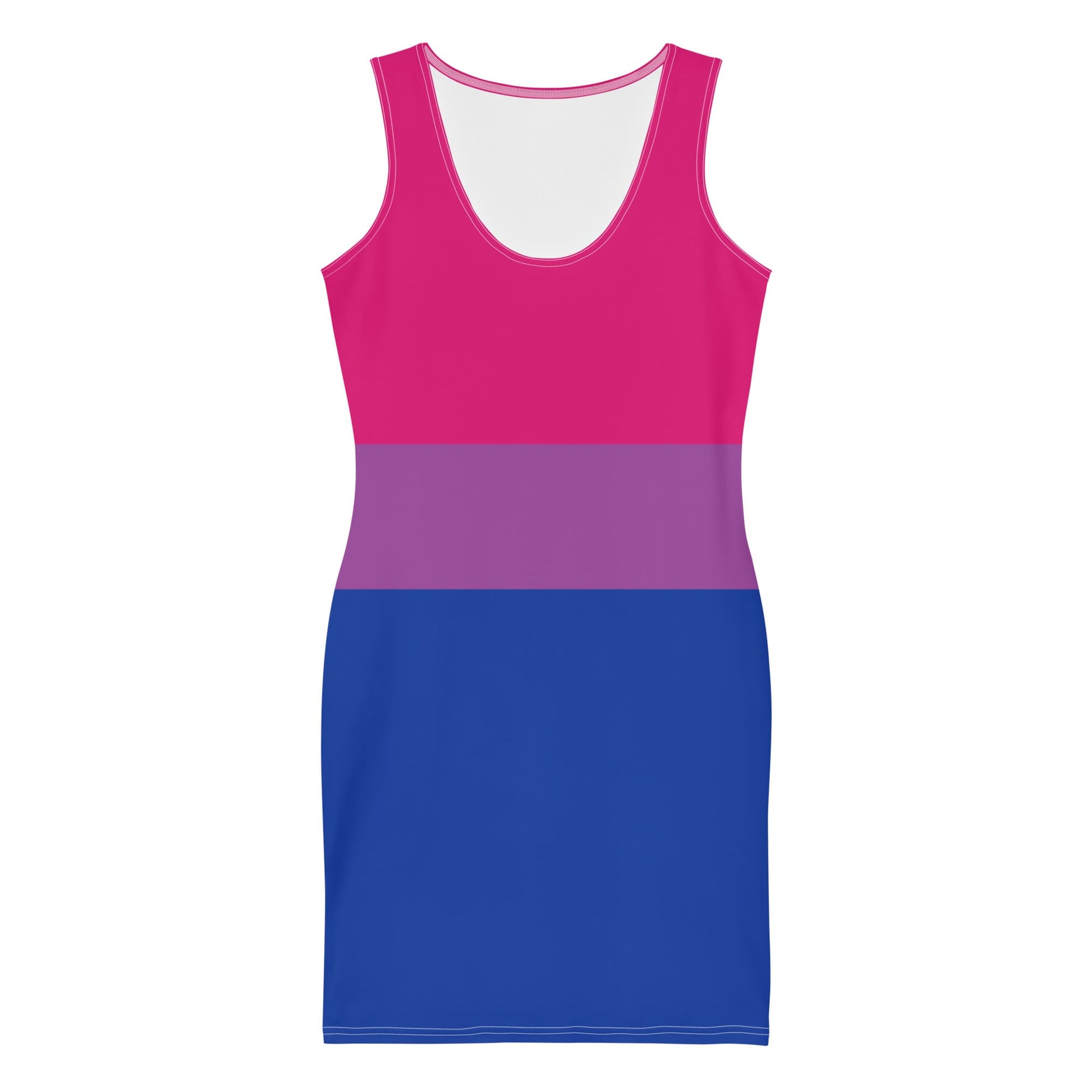 bisexual dress, flatlay front