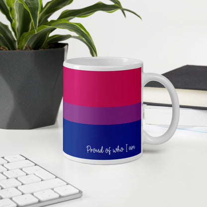 bisexual coffee mug on desk