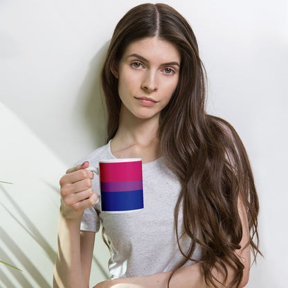 bisexual coffee mug, model