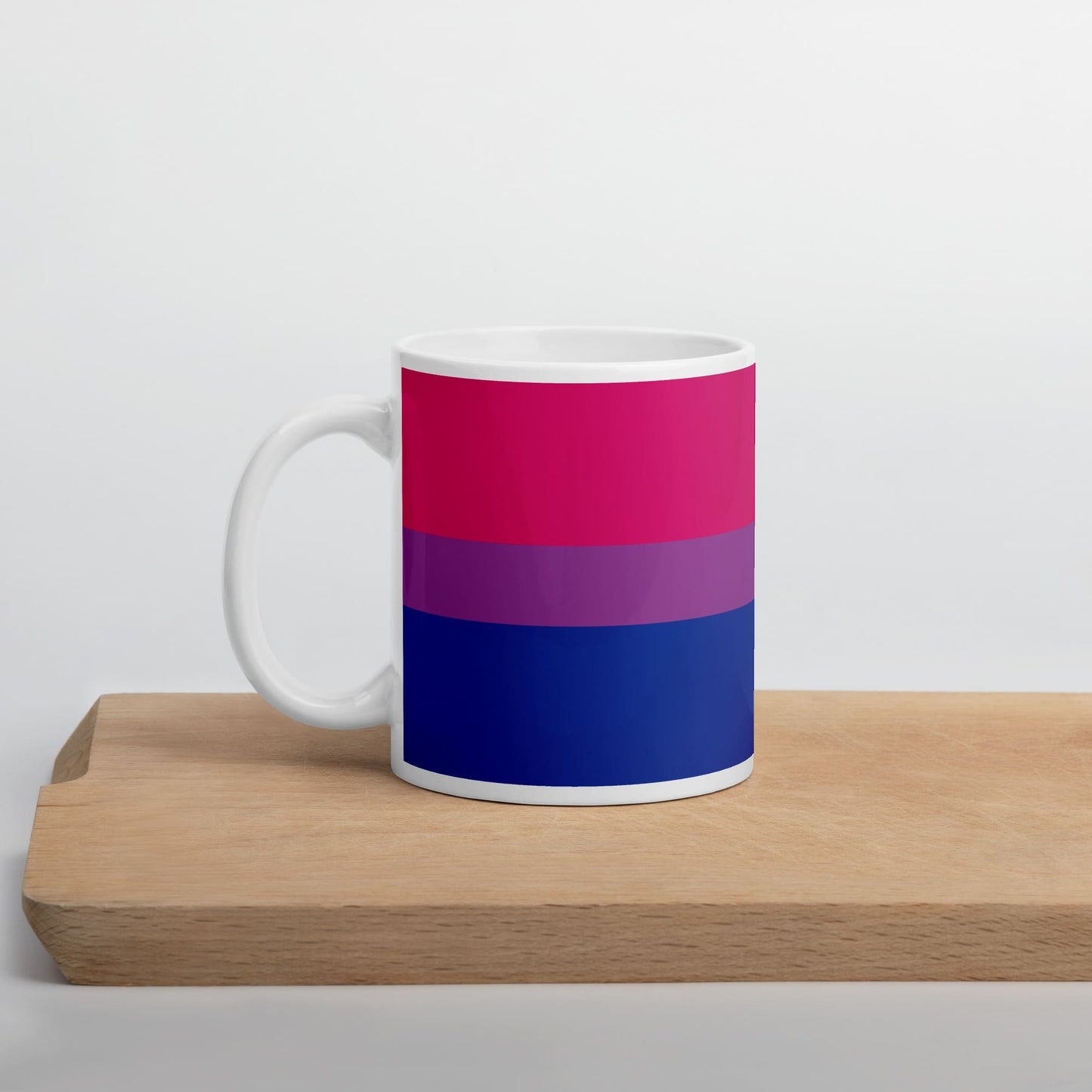 bisexual coffee mug on table