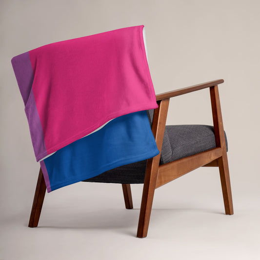 bisexual blanket on chair