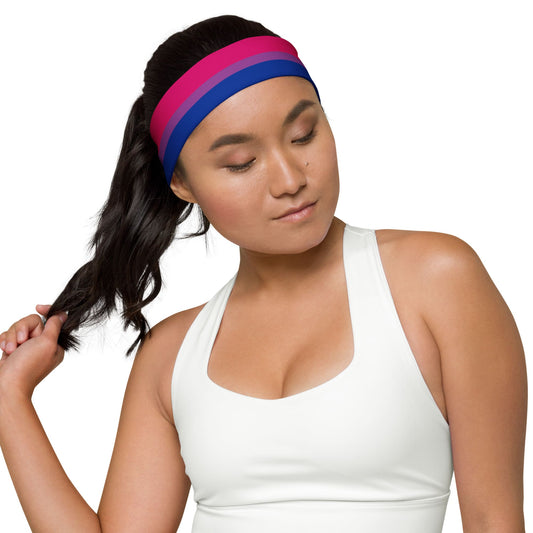 bisexual headband, in use