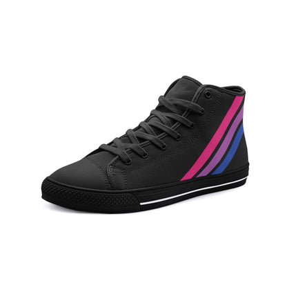 bisexual shoes, subtle bi sneakers, black