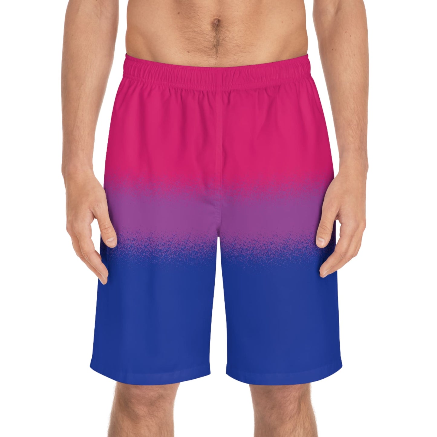 bisexual swim shorts, front