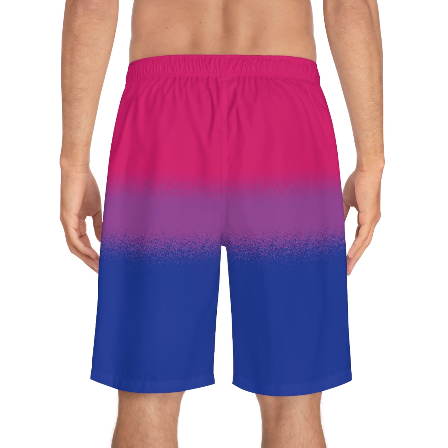 bisexual swim shorts, back