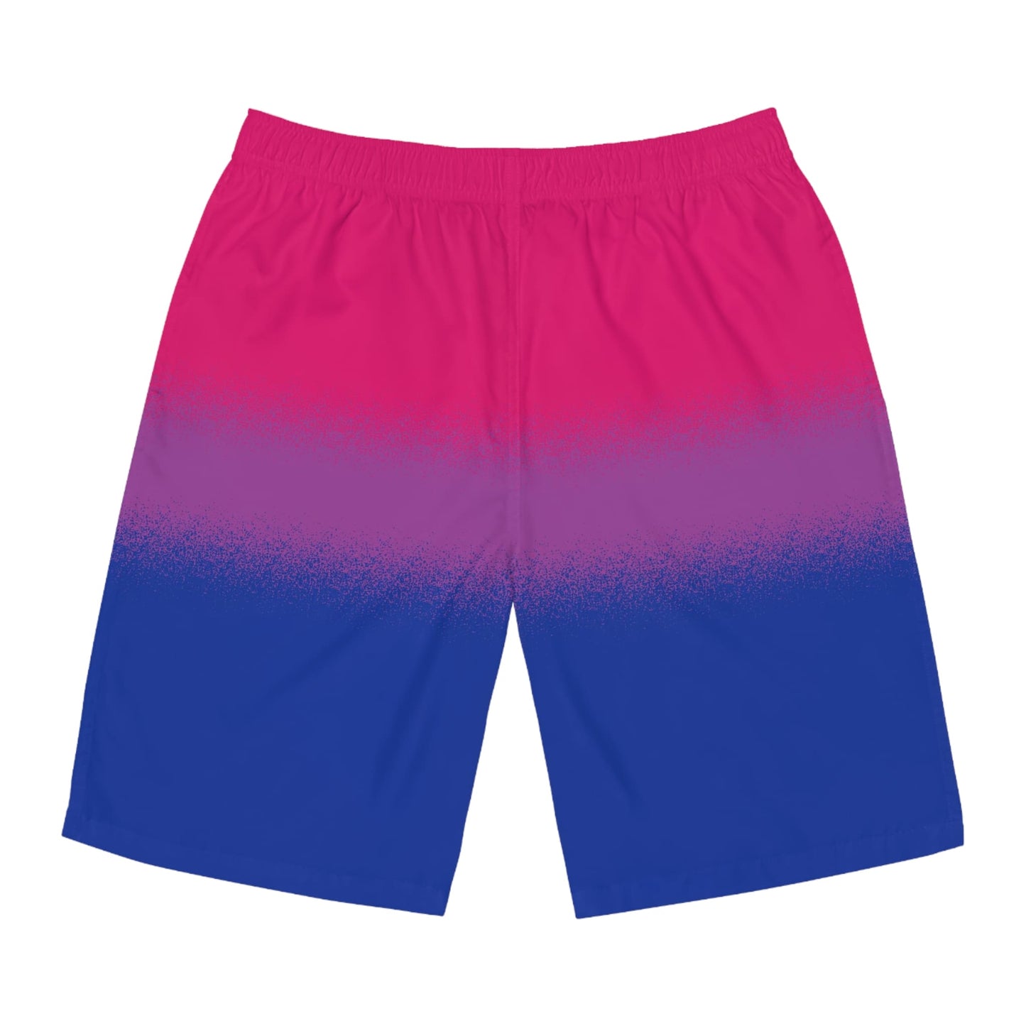 bisexual swim shorts, flatlay
