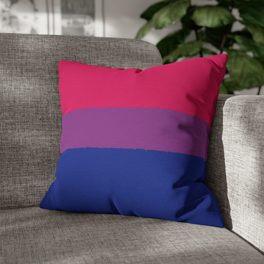 bisexual pillow on sofa