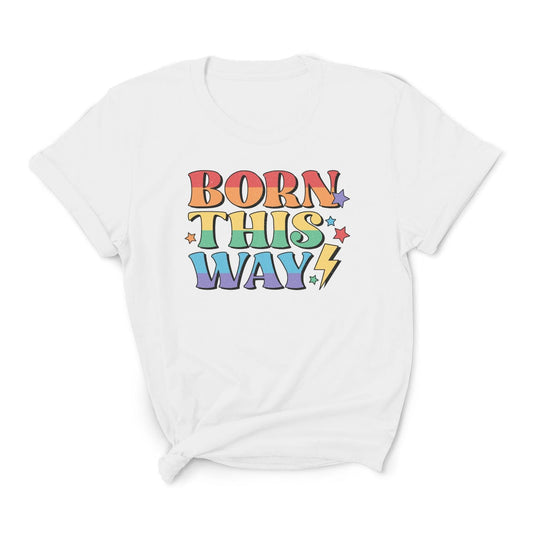 LGBTQ pride shirt, born this way tee, main