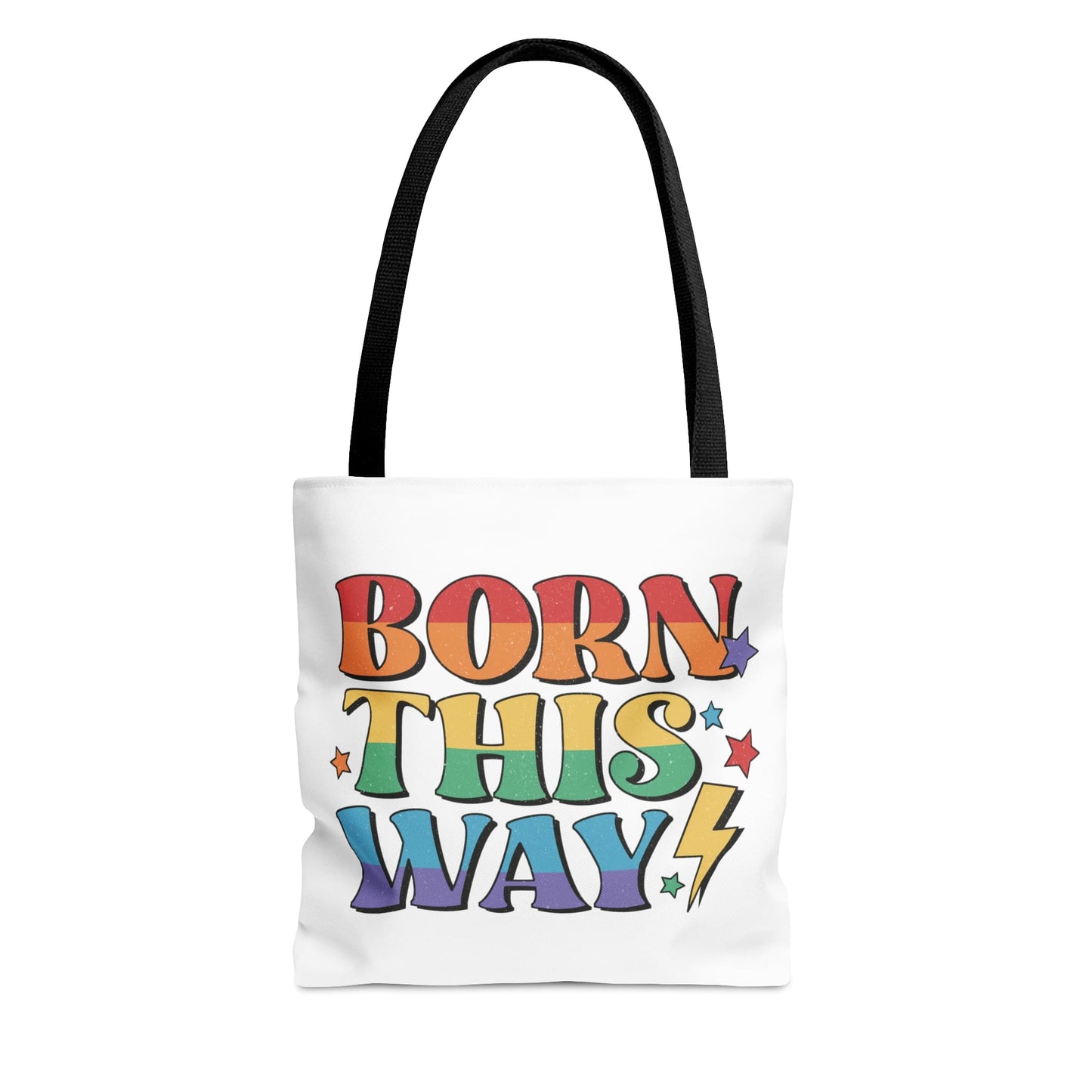 LGBTQ pride tote bag, born this way bag