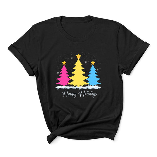 Happy holidays Christmas pansexual t shirt