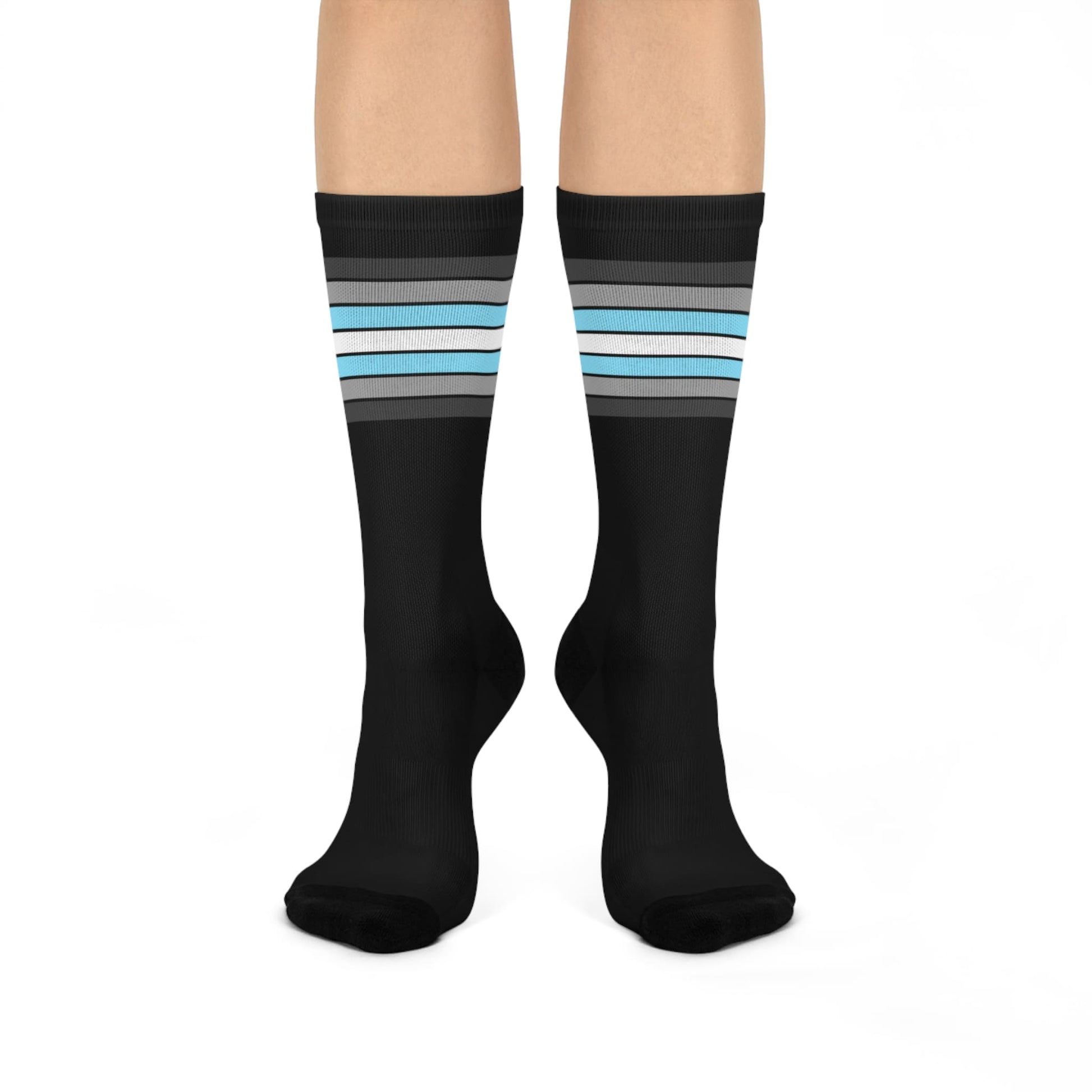 demiboy socks, demimale pride flag, front