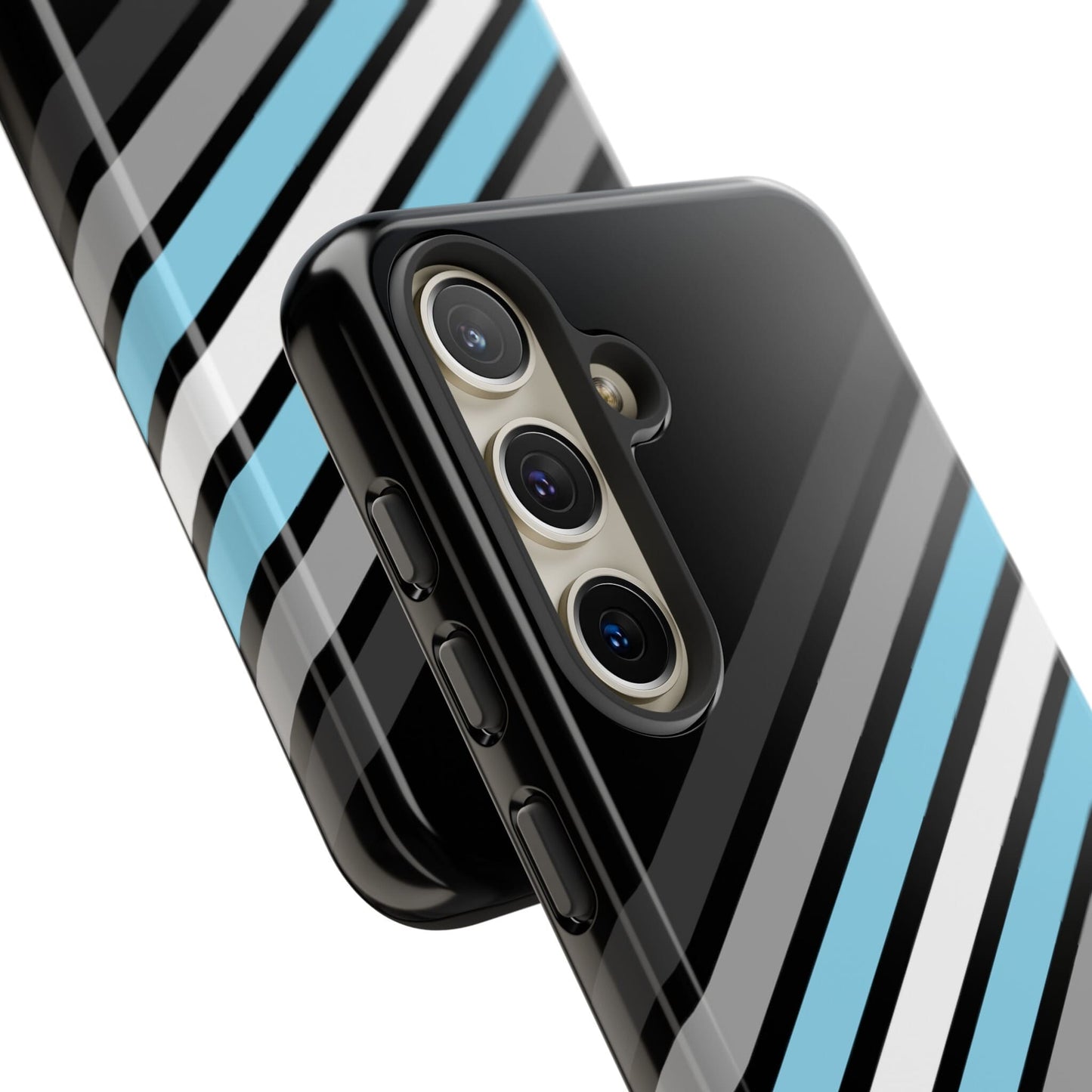 demiboy phone case, subtle demigender pride, close up