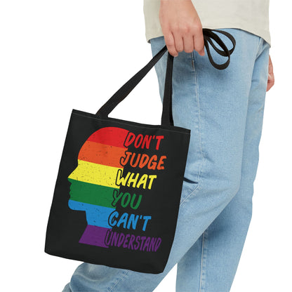 pride tote bag, LGBT awareness bag, small