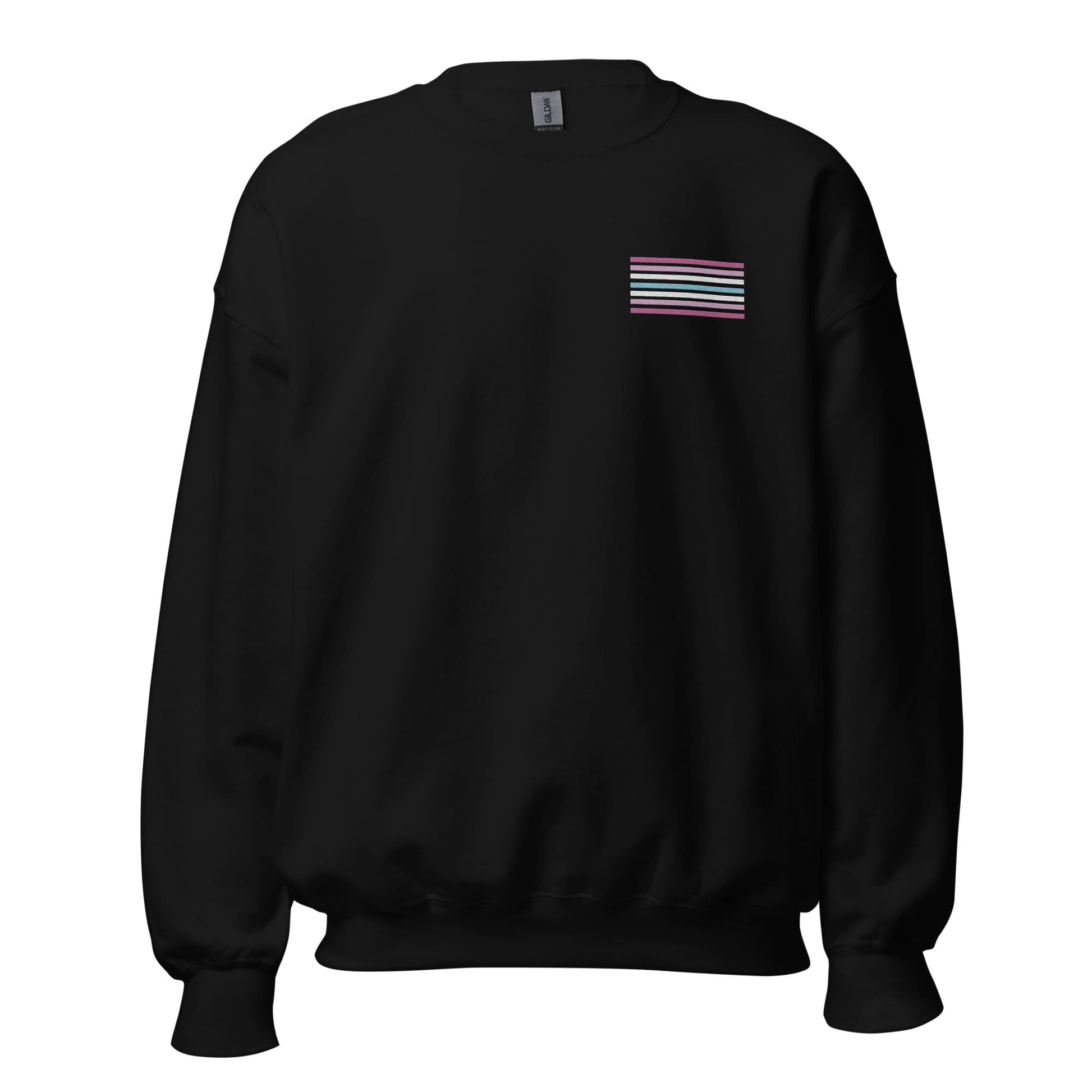 femboy sweatshirt, subtle femboi pride flag embroidered pocket design sweater, hang
