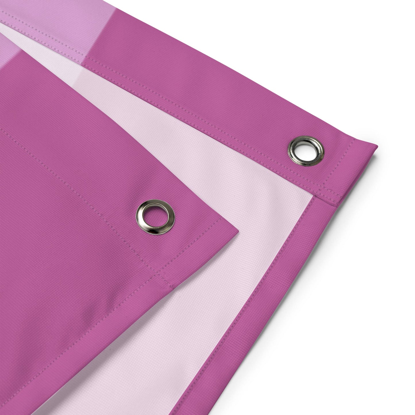 Femboy flag wall tapestry, detail grommets